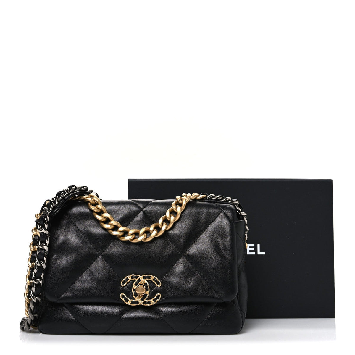 Medium Quilted Lambskin Flap Shoulder Bag