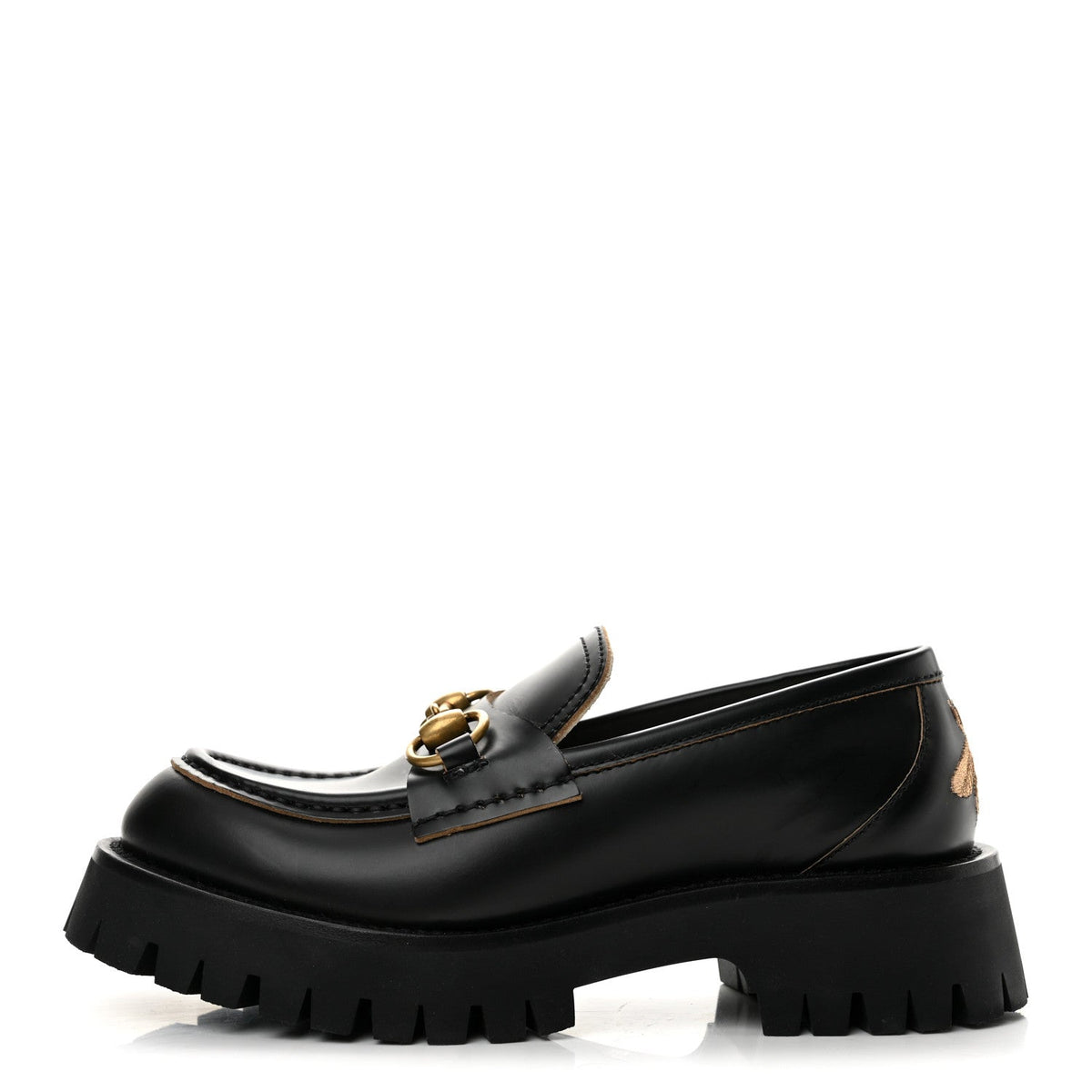 Cordovan Lux Harald Horsebit 25Mm Platform Loafers Black
