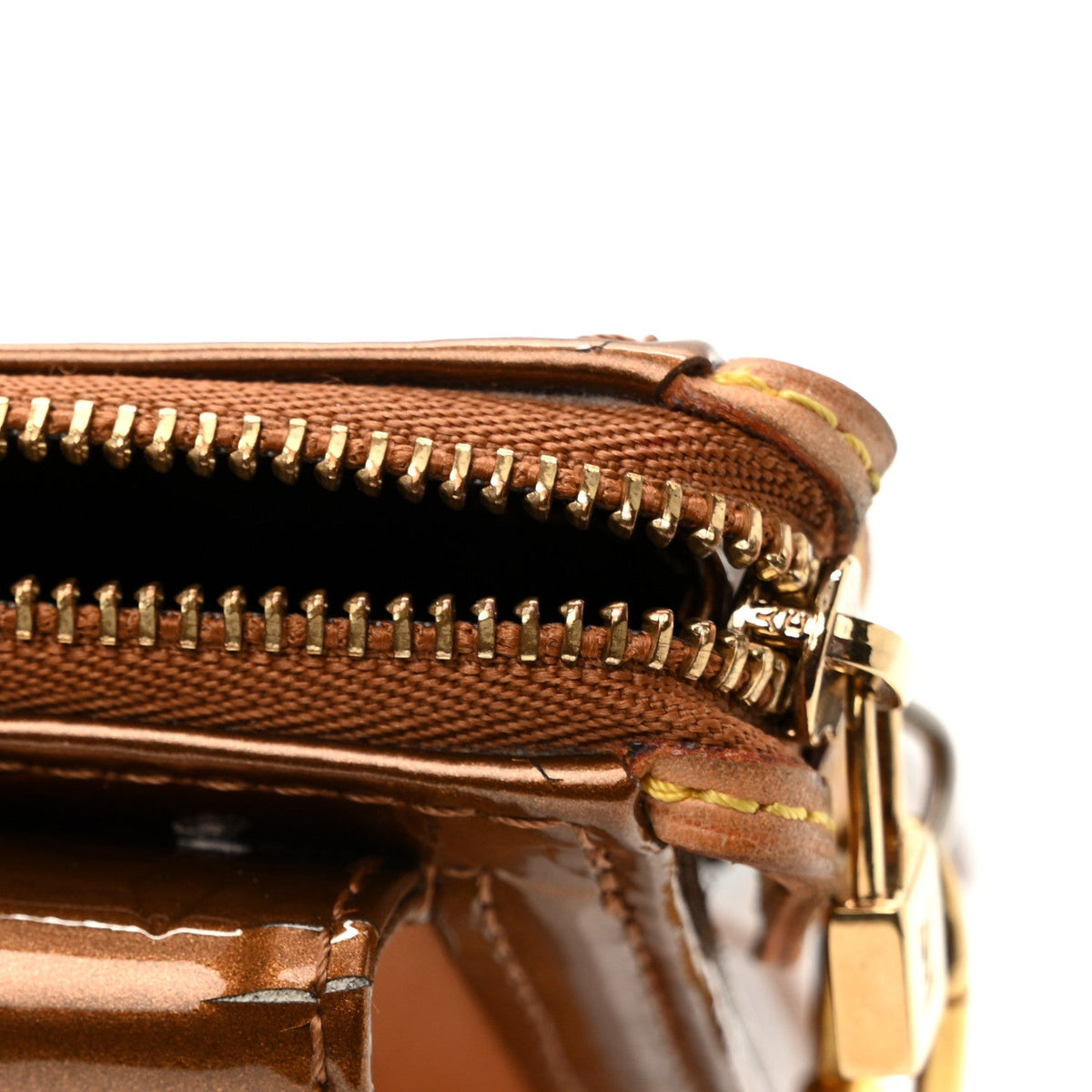 Vernis Mott Bronze Handbag