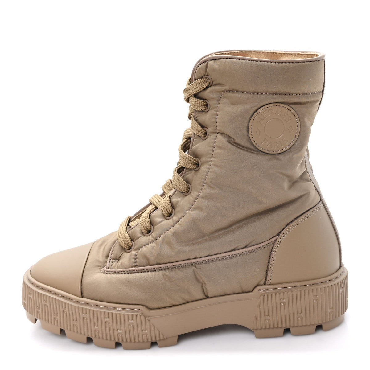 Calfskin Parachute Fresh Ankle Boots Beige Sable