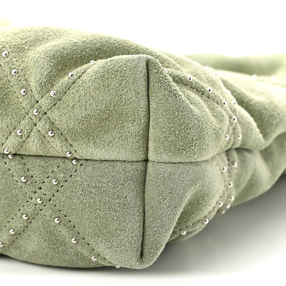 Mini Quilted Suede Handbag