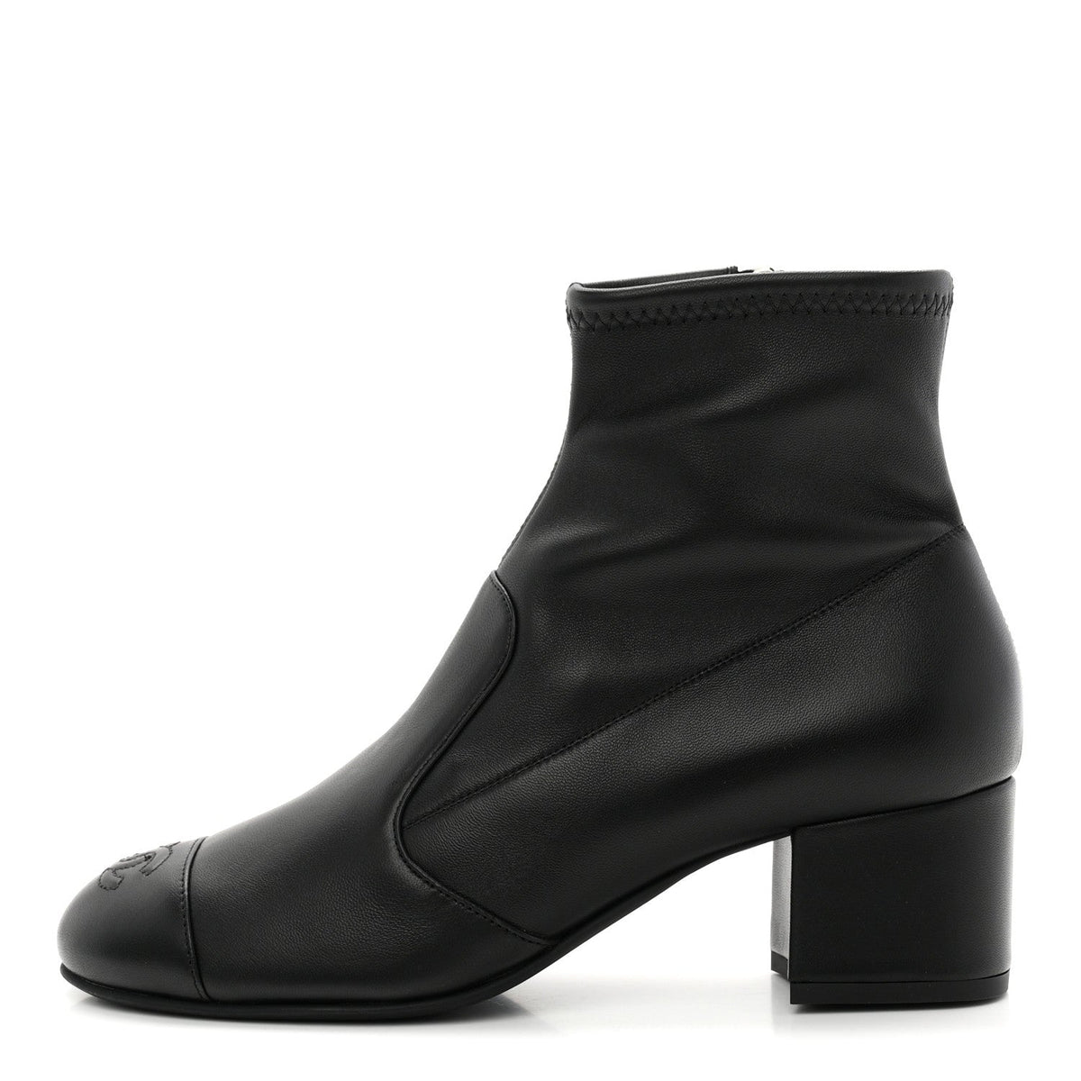 Lambskin Ankle Boots Black