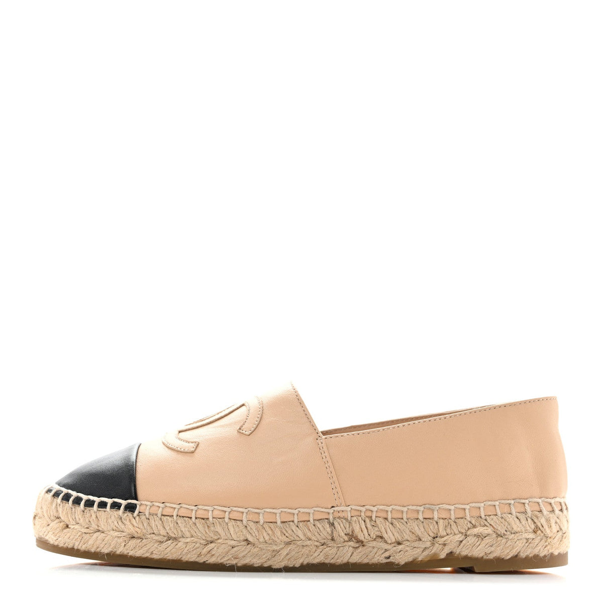 Lambskin CC Espadrilles Beige Black