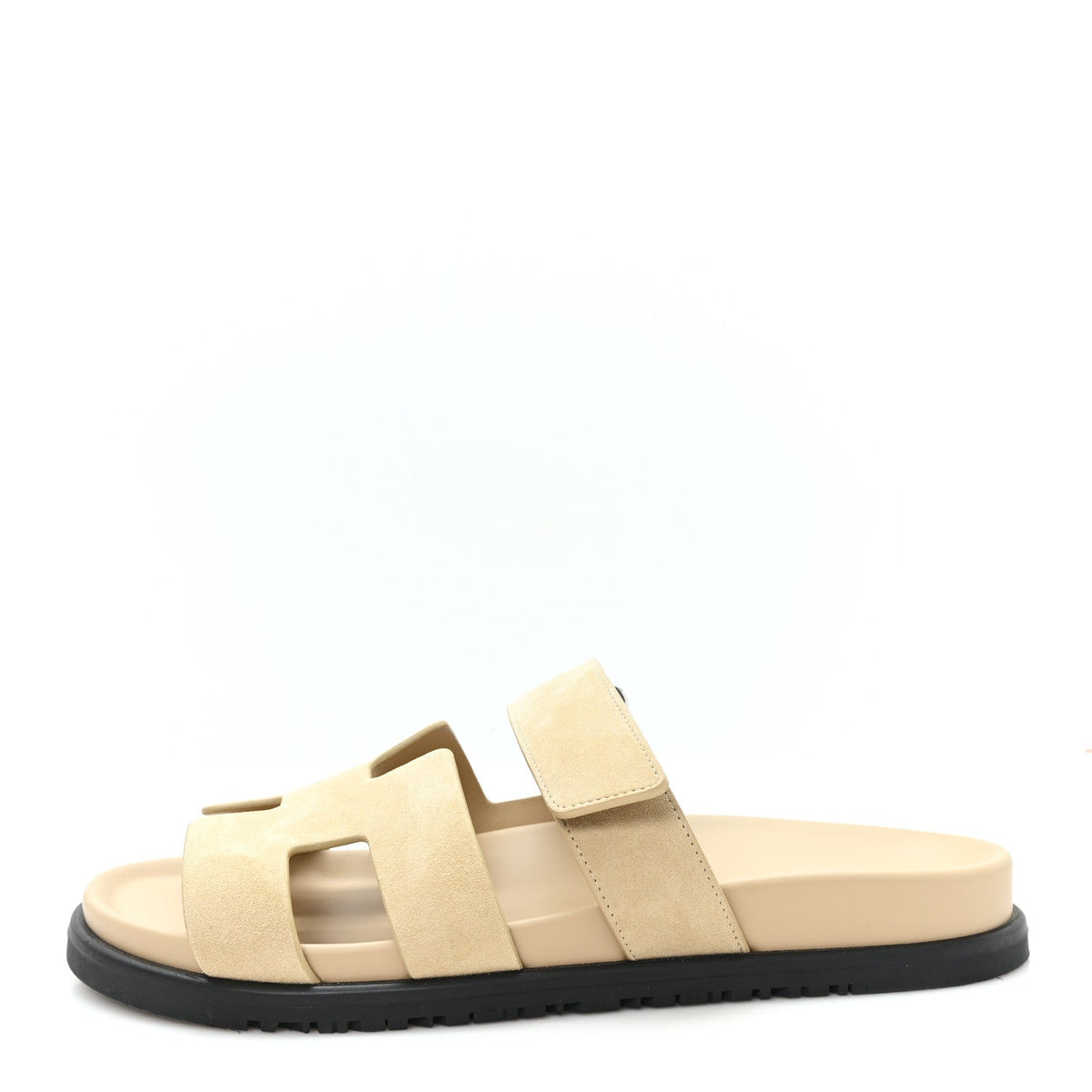 Suede Goatskin Chypre Sandals Beige Sable