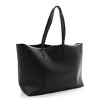 Saint Laurent Calfskin Large Shopping Tote Black