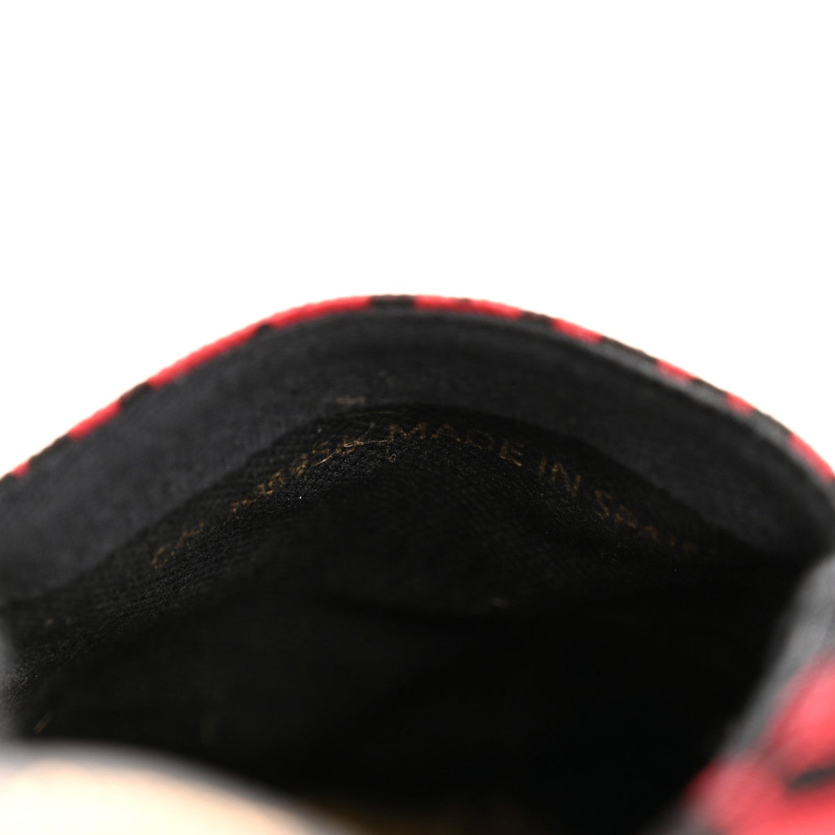 Saint Laurent Canvas Women's Leopard Print Espadrilles 38 Red Black