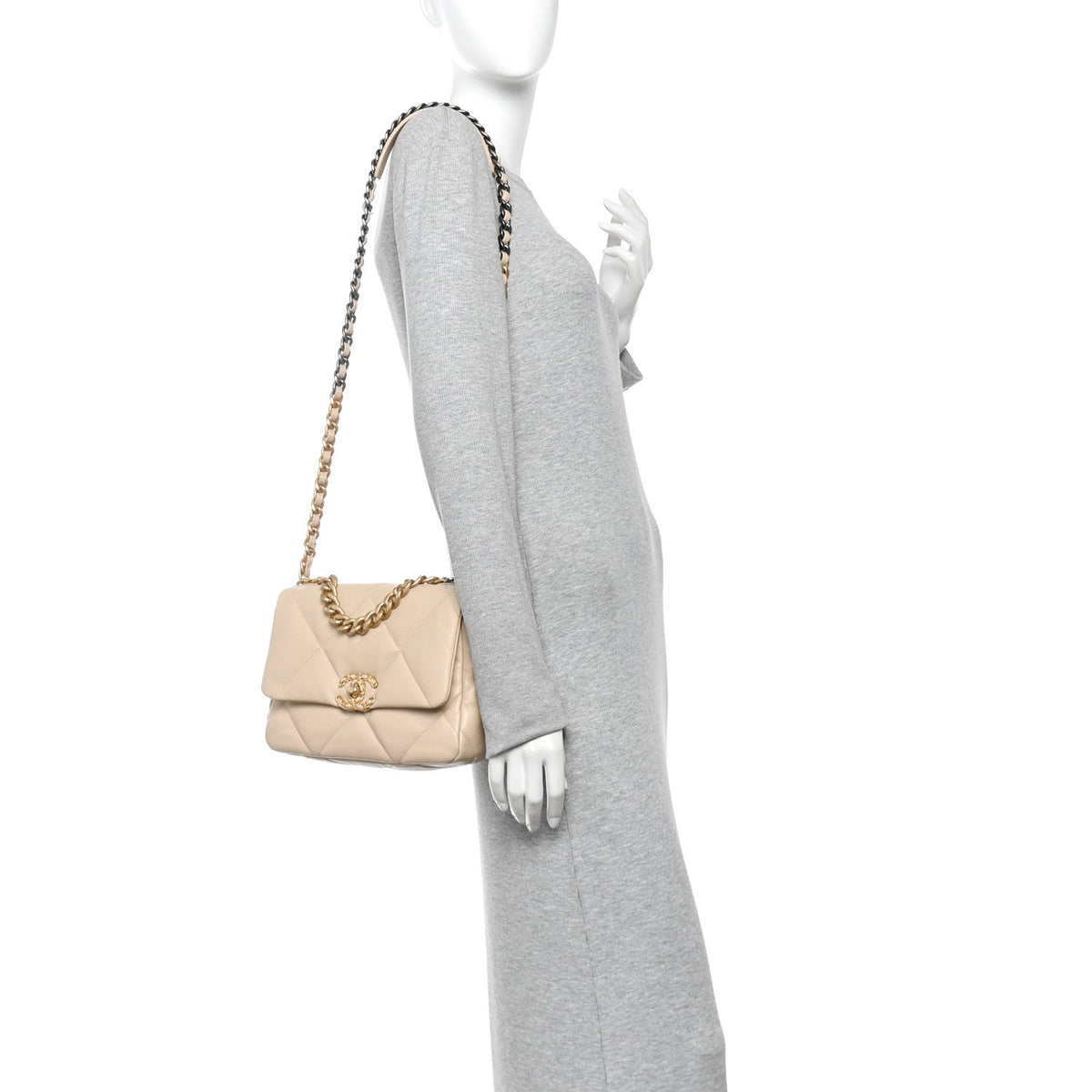 Medium Quilted Lambskin Flap Shoulder Bag