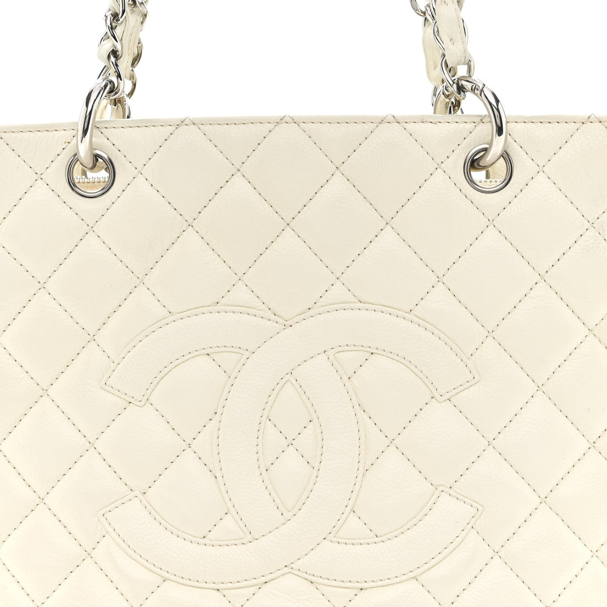 Quilted Caviar Tote Bag
