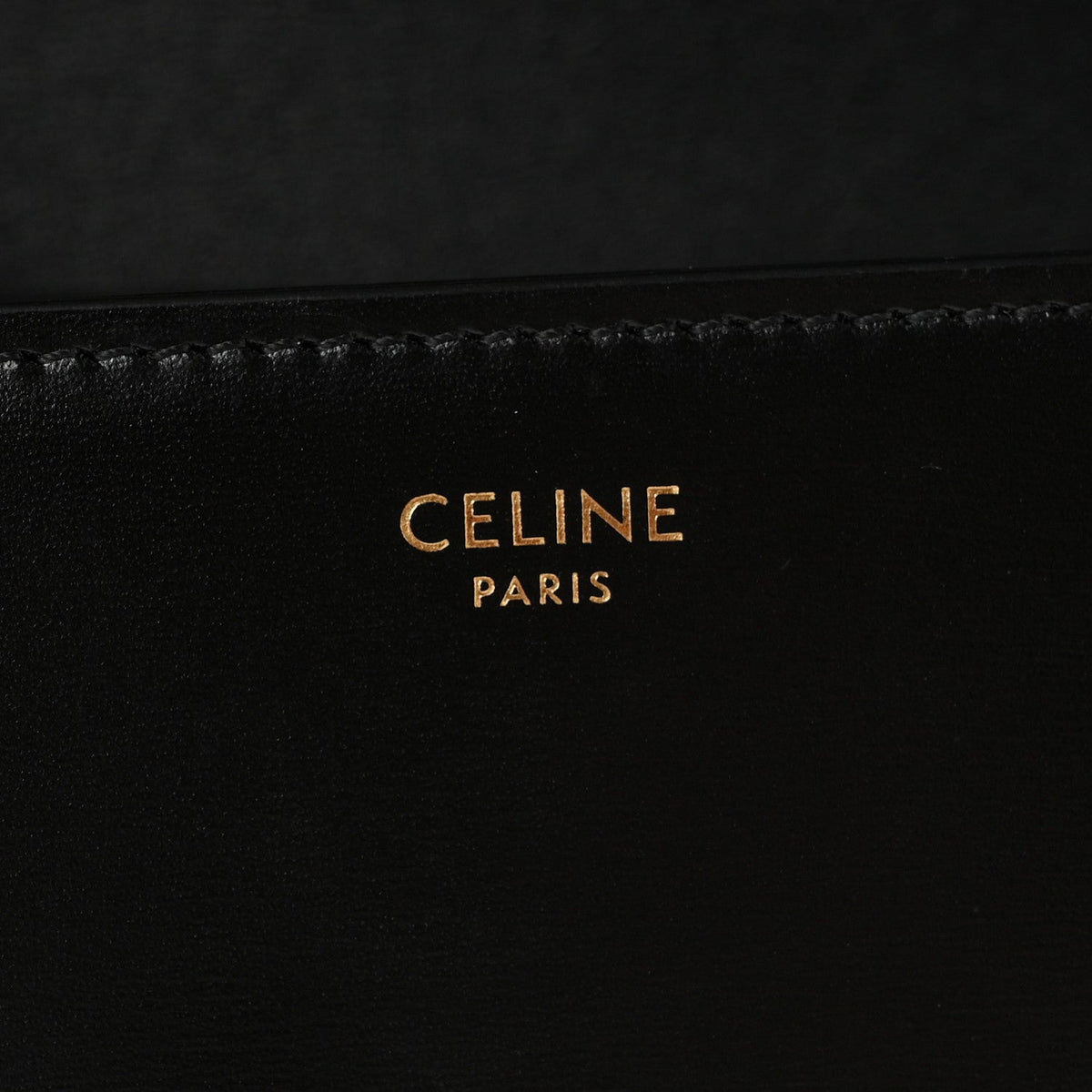 Celine Shiny Calfskin Teen Triomphe Black