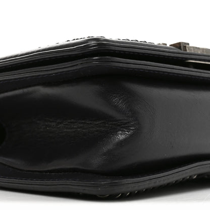 Small Quilted Goatskin Flap Shoulder Bag