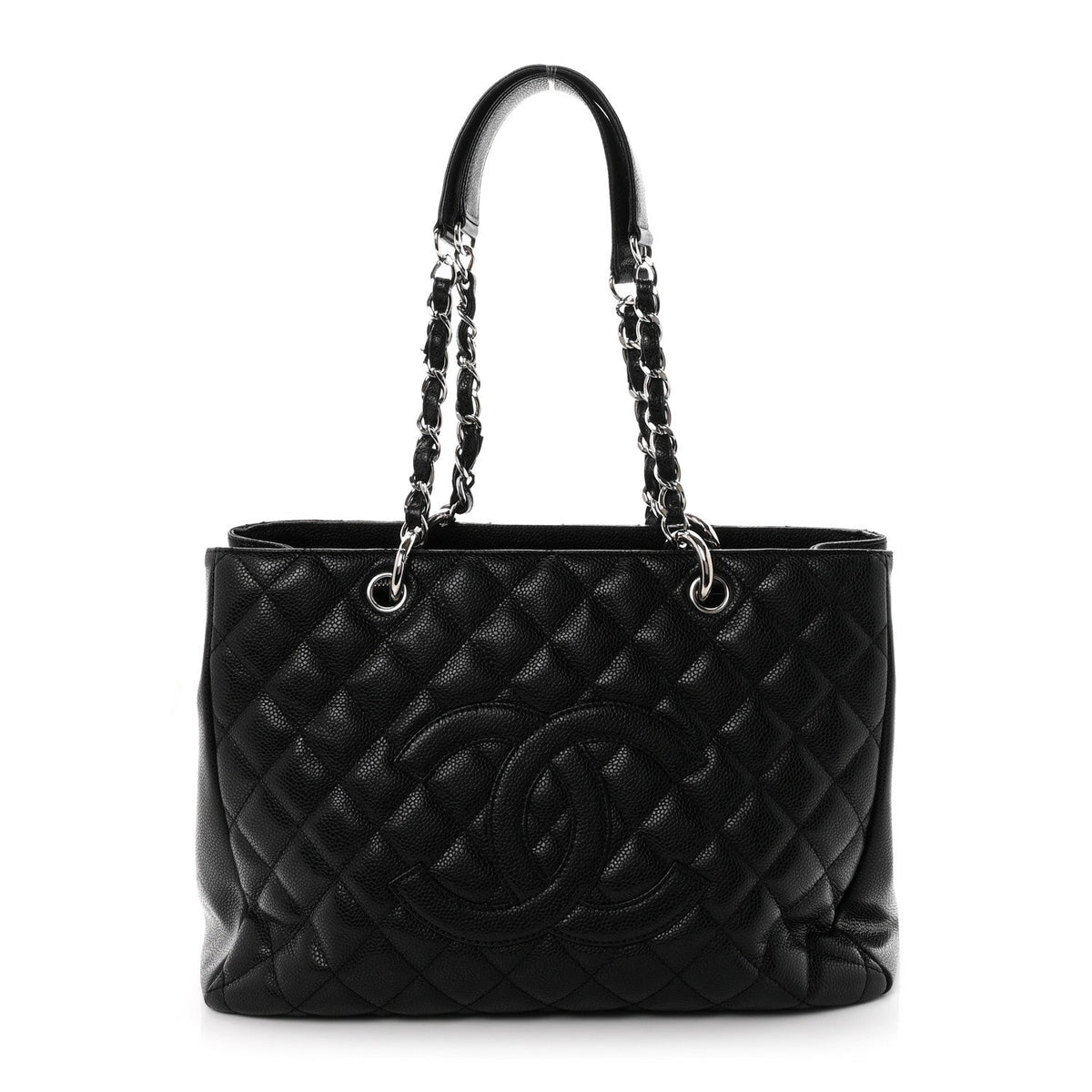 Quilted Caviar Tote Bag