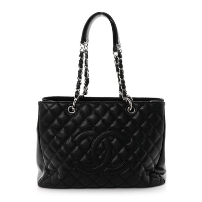 Quilted Caviar Tote Bag