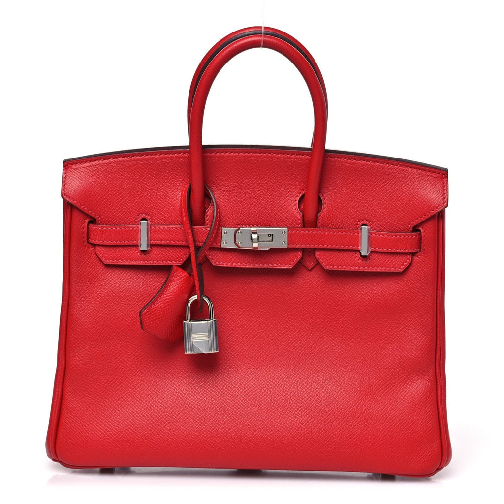 Hermes Epsom Birkin 25 Rouge Casaque
