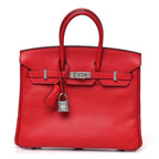 Hermes Epsom Birkin 25 Rouge Casaque