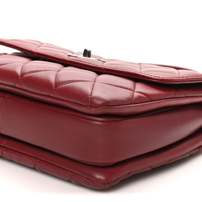 Small Quilted Lambskin Flap Shoulder Bag