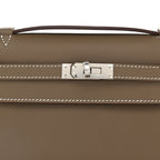 Hermès Swift Kelly Pochette Clutch Etoupe