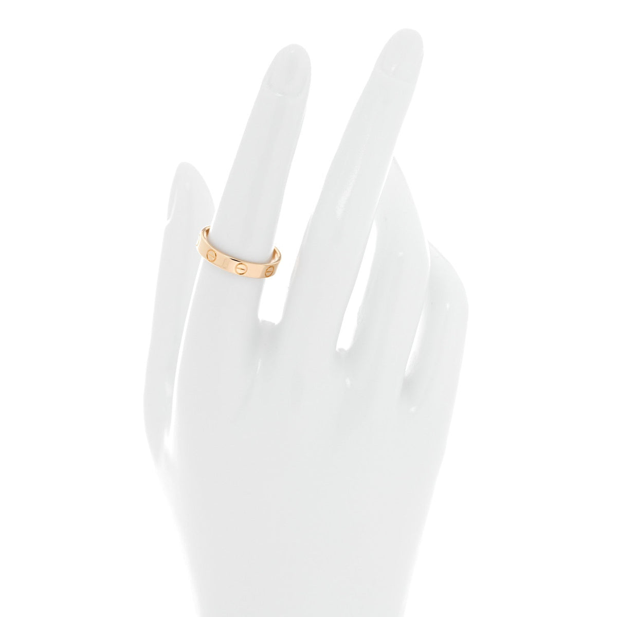 18K Yellow Gold 3.5mm LOVE Wedding Band Ring 55 7.25