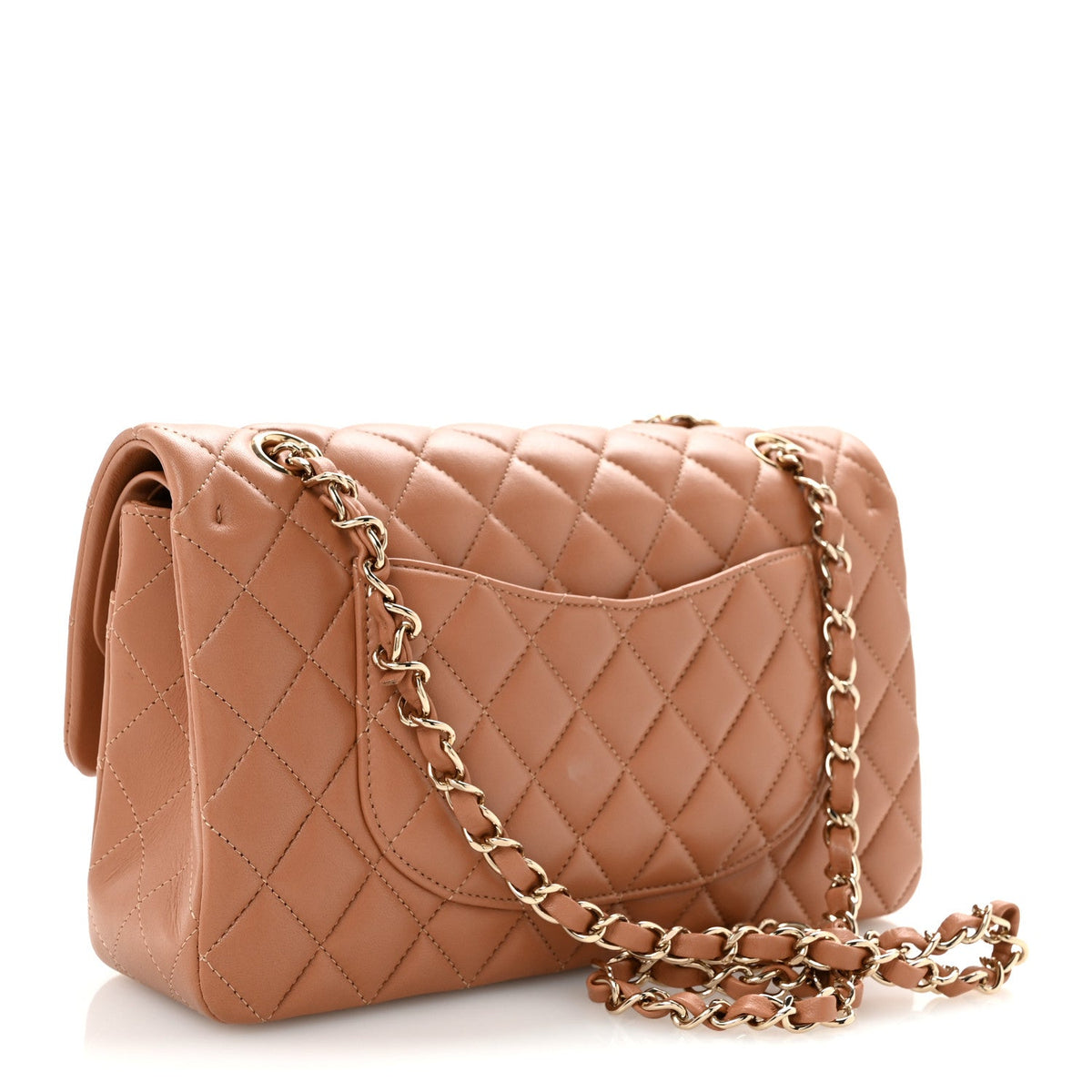 Medium Quilted Lambskin Flap Shoulder Bag