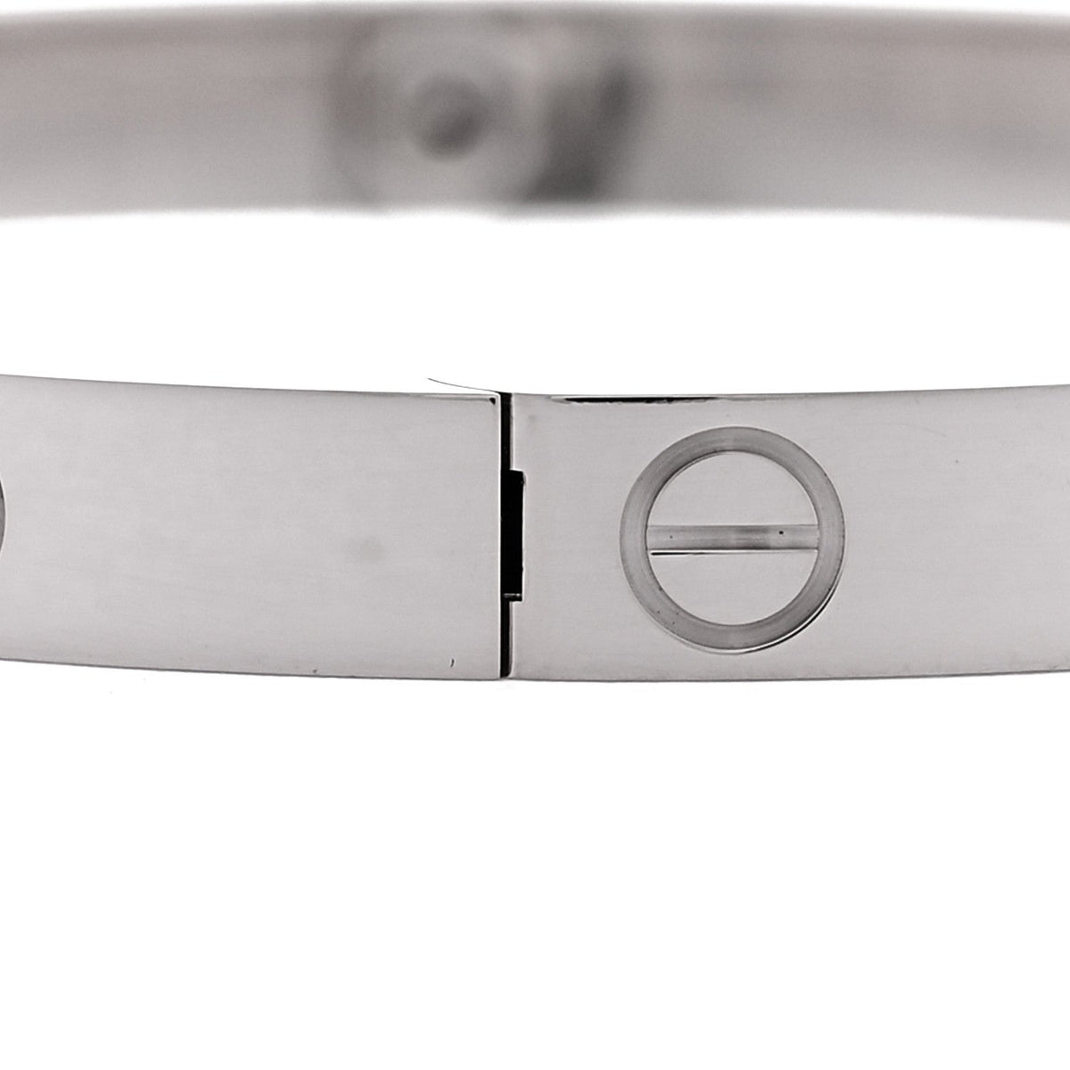 18K White Gold Medium LOVE Bracelet 16