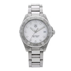 Tag Heuer Stainless Steel Diamond 33mm Aquaracer Quartz Watch WAF1313