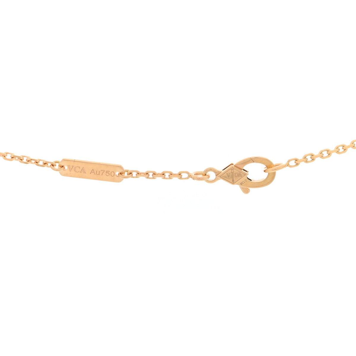 18K Rose Gold Vintage Alhambra Pendant Necklace