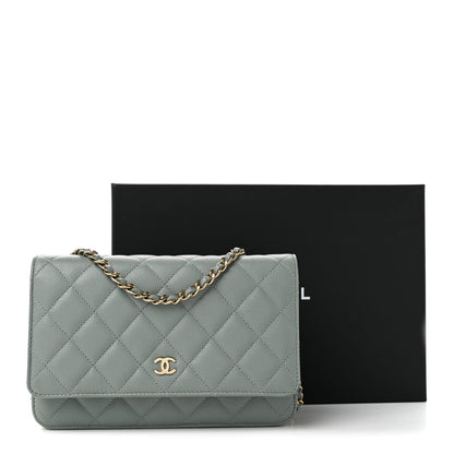 Quilted Caviar Wallet Bag