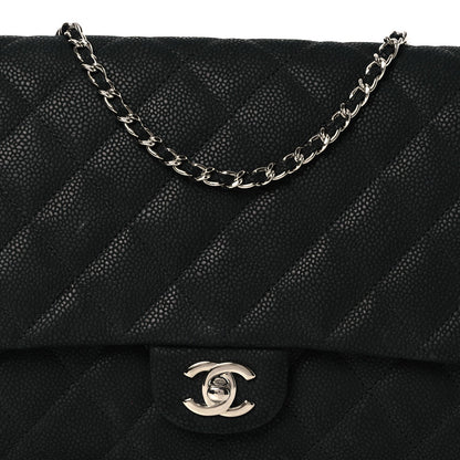 Quilted Caviar Clutch Bag