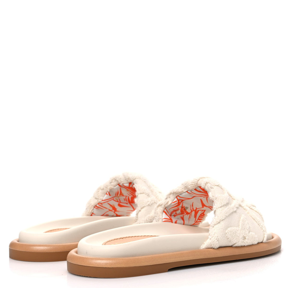 Louis Vuitton Leather Women's Bliss Comfort Mules 38.5 White