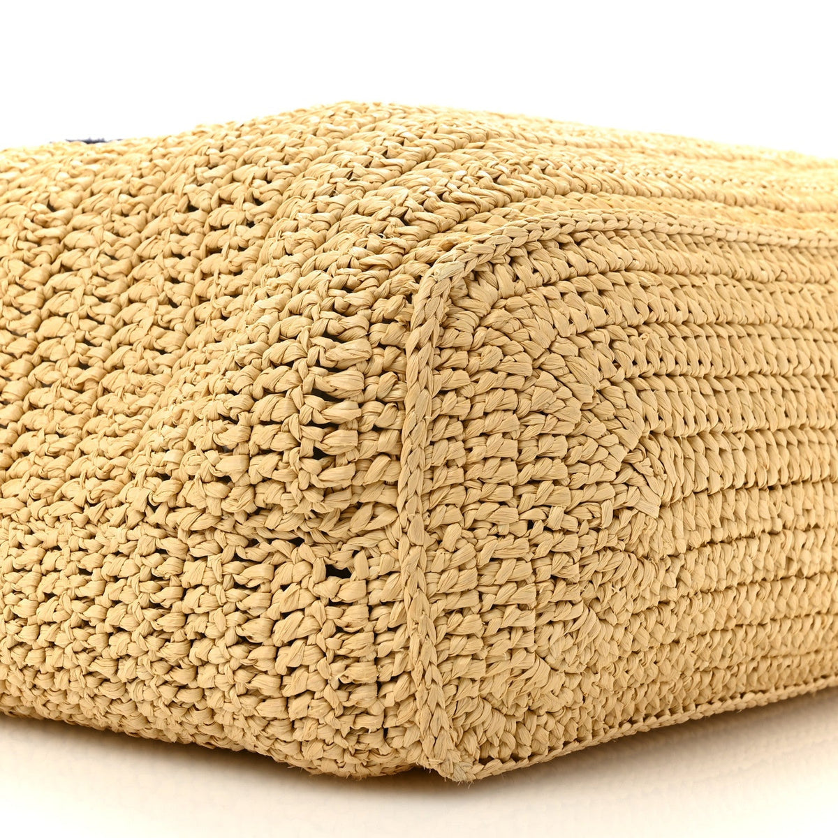 Saint Laurent Raffia Rive Gauche Tote Natural