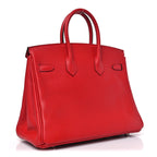 Hermes Epsom Birkin 25 Rouge Casaque