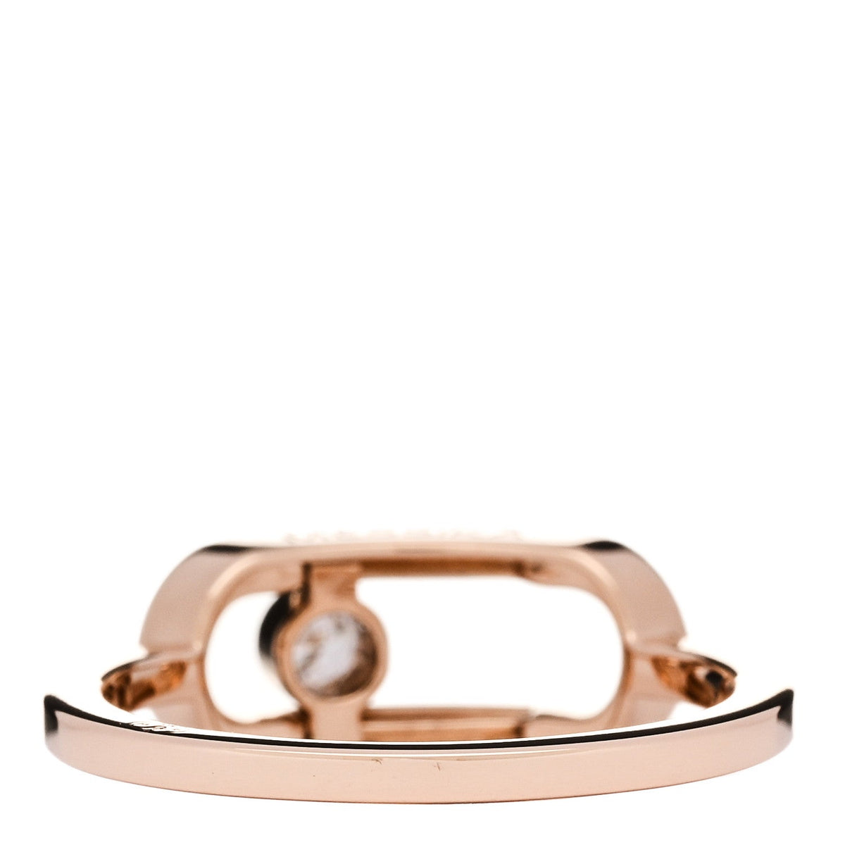 18K Rose Gold Diamond Large Move Uno Ring 48 4.5