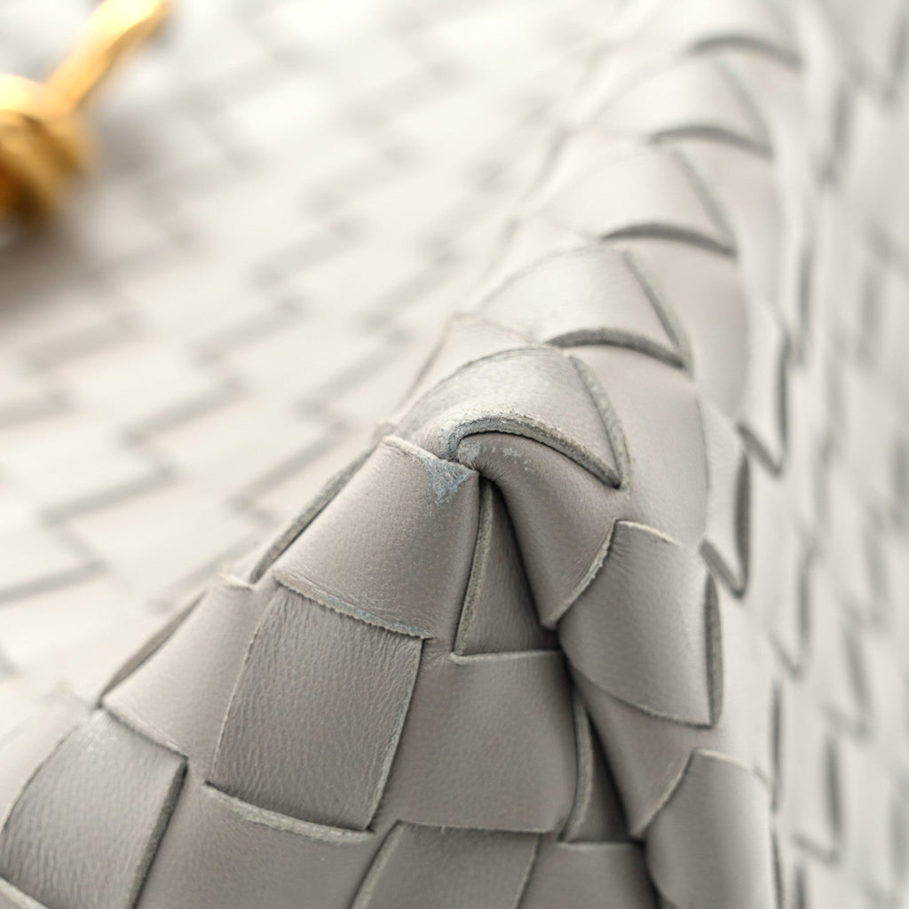 Bottega Veneta Nappa Intrecciato Small Andiamo Shoulder Bag Sterling