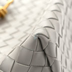 Bottega Veneta Nappa Intrecciato Small Andiamo Shoulder Bag Sterling