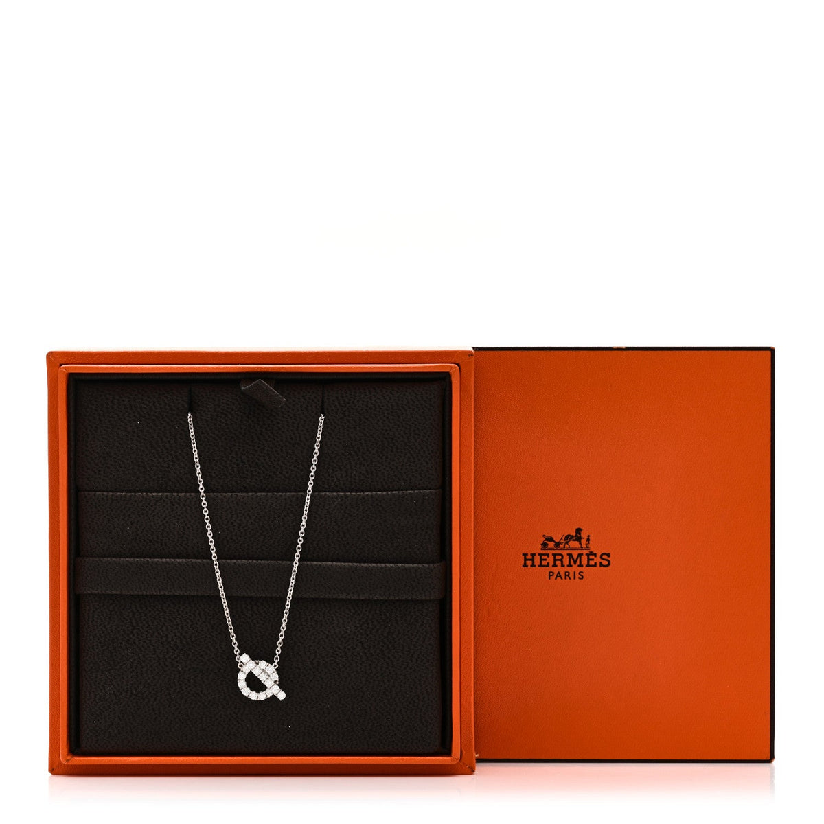18K White Gold Diamond Finesse Pendant Necklace