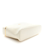 Celine Glossy Lambskin Vanity Frame Rectangle Bag Creamy White