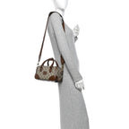 Gucci GG Supreme Interlocking G Small Duffle Beige Ebony