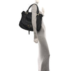 Chloe Calfskin Large Marcie Satchel Black