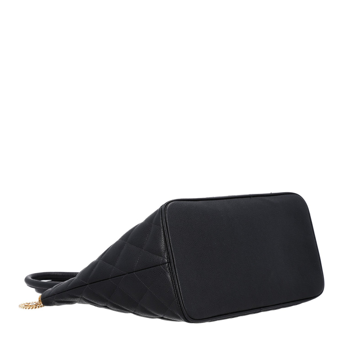 Quilted Caviar Tote Bag