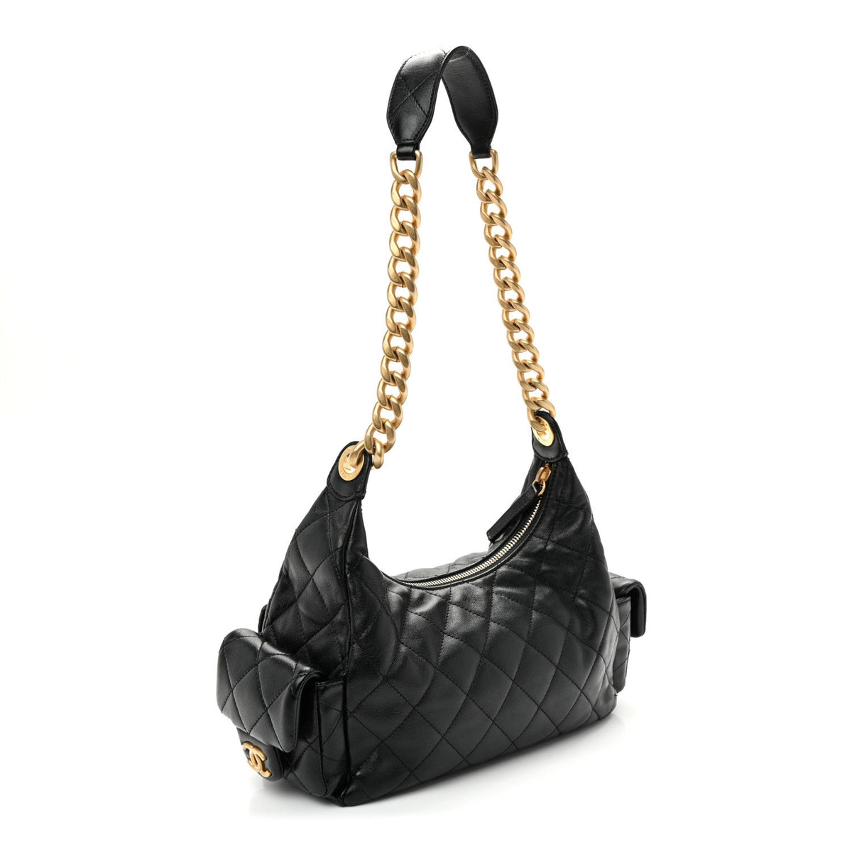 Quilted Lambskin Hobo Bag