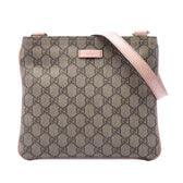 Zip Top Messenger Bag GG Coated Canvas Small