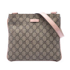 Zip Top Messenger Bag GG Coated Canvas Small