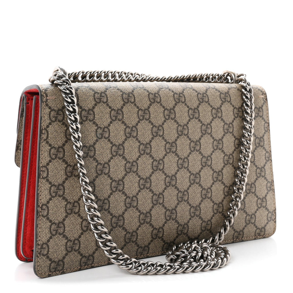 Gucci GG Supreme Small Dionysus Shoulder Bag Red
