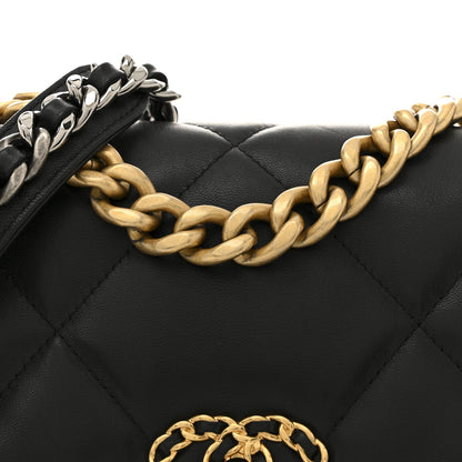 Medium Quilted Lambskin Flap Shoulder Bag