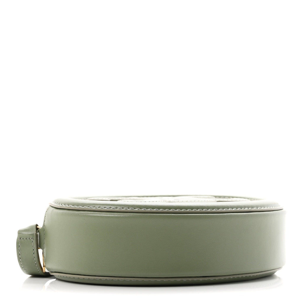 Celine Smooth Calfskin Cuir Small Triomphe Oval Bag Sage