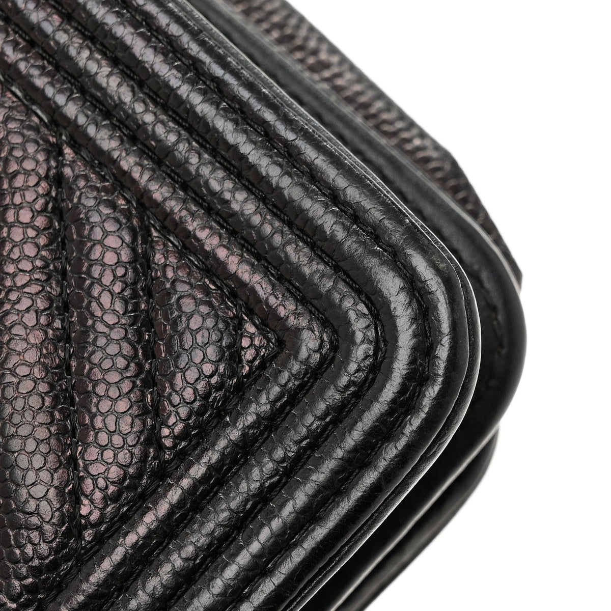 Quilted Caviar Wallet Bag