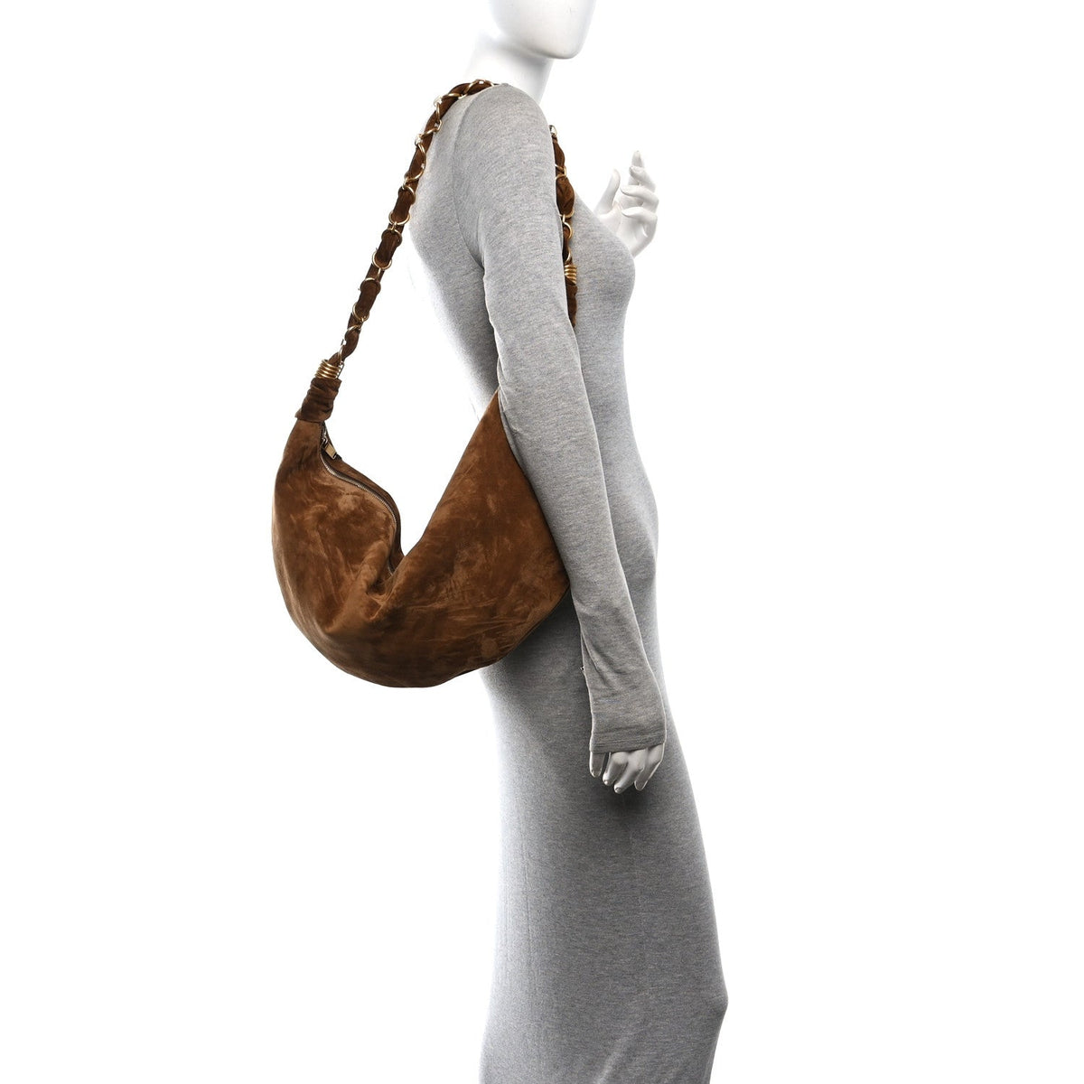 Small Suede Hobo Bag