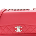 Chanel Calfskin Mini Tramezzo Flap Red