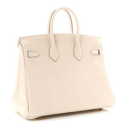 Togo Birkin 25 Craie Handbag
