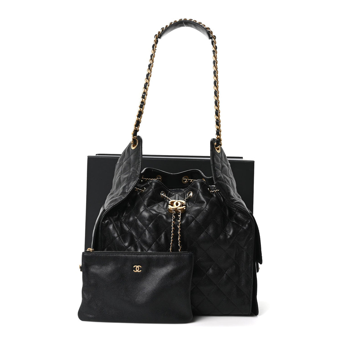 Medium Quilted Caviar Handbag