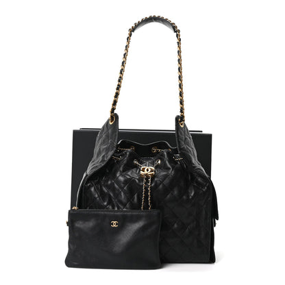Medium Quilted Caviar Handbag